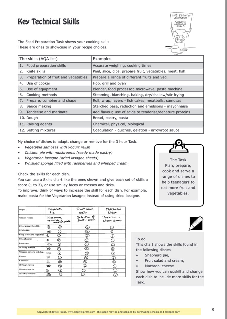 Food Preparation Assessment Task NEA2 - DOWNLOAD