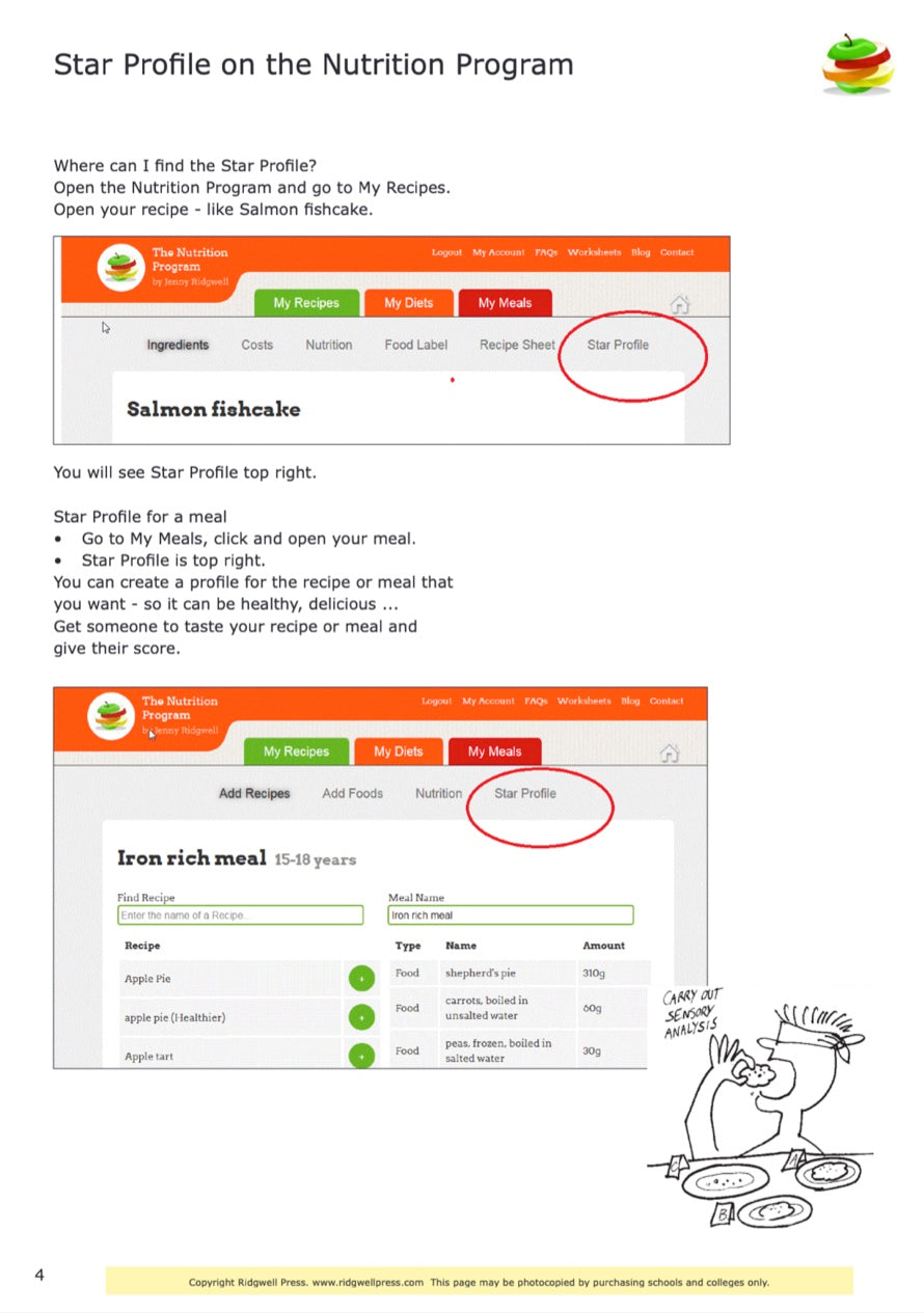 Star Profile using The Nutrition Program - DOWNLOAD